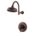 Ashfield Raincan Shower Only Single Control Trim Kit in Rustic Bronze