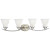 Trinity Collection Brushed Nickel 4-light Fluorescent Vanity Fixture