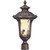 Beaumont  2-Light Mid-Size Post Lantern with Amber Water Glass Finished in Frui2od