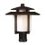 1-Light Outdoor Hazelnut Bronze Pier Mount