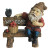 Gustov Gnome on Bench Statue