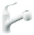 Coralais Single-Control Pullout Spray Kitchen Sink Faucet In White