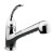 Coralais Single-Control Pullout Spray Kitchen Sink Faucet In Polished Chrome
