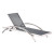 Metropolitan Lounger Brushed Aluminum