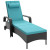 Riverside Patio Reclining Lounger In Sky Blue