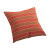 Joey Small Pillow Brown and Clay wide stripe