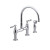 Parq Deck-Mount Kitchen Faucets With Spray In Polished Chrome