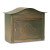 Peninsula Locking Wall Mount Mailbox Antique Copper with Embossing