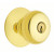 Bright Brass Keyed Plymouth Door Knob