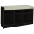 Espresso Storage Bench with Seat and Cubbie Storage