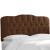 Upholstered King Headboard; Shantung; Chocolate