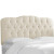 Upholstered Full Headboard; Shantung; Parchment