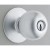 Satin Chrome Commercial Keyed Orbit Door Knob