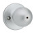 Yukon privacy bath/bedroom knobset - satin chrome