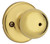 Yukon privacy bath/bedroom knobset - bright brass