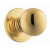 Yukon dummy knob - bright brass.