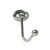 Screw Mount Single Hook - Chrome