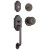 Columbia handleset with phoenix interior knob - venetian bronze finish