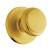 Troy passage knob - brass finish