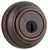 Collections single cylinder deadbolt - rustic bronze finish