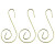 Ornament Hooks - 30 Piece Set or 16 Piece Set in Gold Finish