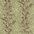 20.5 In. W Brown and Green Modern Leaf Stripe on a Modern Lace Damask Wallpaper