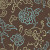 20.5 In. W Brown; Blue and Sage Modern Linear Floral and Leaf on a Woven Background Wallpaper