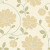 20.5 In. W Ochre; Cream and Sage Large Scale Modern Floral Trail Wallpaper