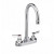 Monterrey 2-Handle Bar Faucet in Chrome with 5 Gooseneck Spout and Less Drain