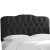 Tufted Queen Headboard In Shantung Black