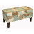 Upholstered Storage Bench In Esprit Seaglass