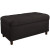 Tufted Storage Bench In Premier Microsuede Black