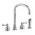 Hampton 2-Handle Kitchen Faucet in Polished Chrome with Gooseneck Spout