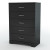 Majestic 5-Drawer Chest Pure Black