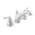 Princeton 8 Inch Widespread 2-Handle Low-Arc Bathroom Faucet in Polished Chrome with Speed Connect Drain