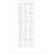 Interior French Door Primed With 15 Lites Clear Glass - 30 Inches x 80 Inches