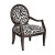Zebra Oval Back Accent Chair