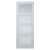 32x80 4 Lite Shaker French Door Primed With Satin White Privacy Glass