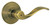 Accent Privacy Left Hand Lever - Antique Brass