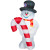 Airblown Frosty Holding Sign - 4 Feet