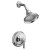 Bancroft Rite-Temp Pressure-Balancing Shower Faucet Trim; Valve Not Included In Polished Chrome