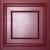 Madison Merlot Coffered Ceiling Tile; 2 Feet x 2 Feet Lay-in only