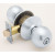 Satin Chrome Keyed Orbit Door Knob