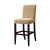 Woven Taupe with Copper; Gold & White Stripes Slip Over for Counter Stool or Bar Stool - Pack 1