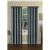 Strike It Up Curtain; Blue Brown - 54 Inches X 95 Inches