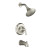 FortÃ© Rite-Temp Pressure-Balancing Bath And Shower Faucet Trim; Valve Not Included In Vibrant Brushed Nickel