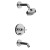 Purist Rite-Temp Pressure-Balancing Bath And Shower Faucet Trim; Valve Not Included In Polished Chrome