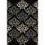 Ashton Design Area Rug 5 Feet 2 Inches x 7 Feet 5 Inches - Black