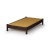 Lux Twin Platform bed with Legs Chocolate