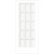 Interior French Door Primed With 15 Lites Clear Glass - 34 Inches x 80 Inches